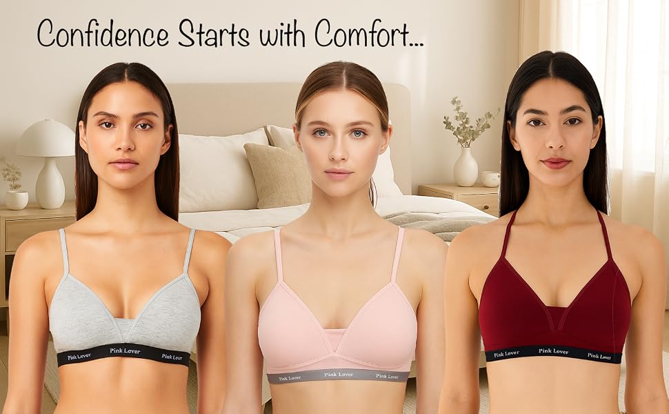 Viola's Secret 6-pack T-shirt bras — lifestyle A+ banner
